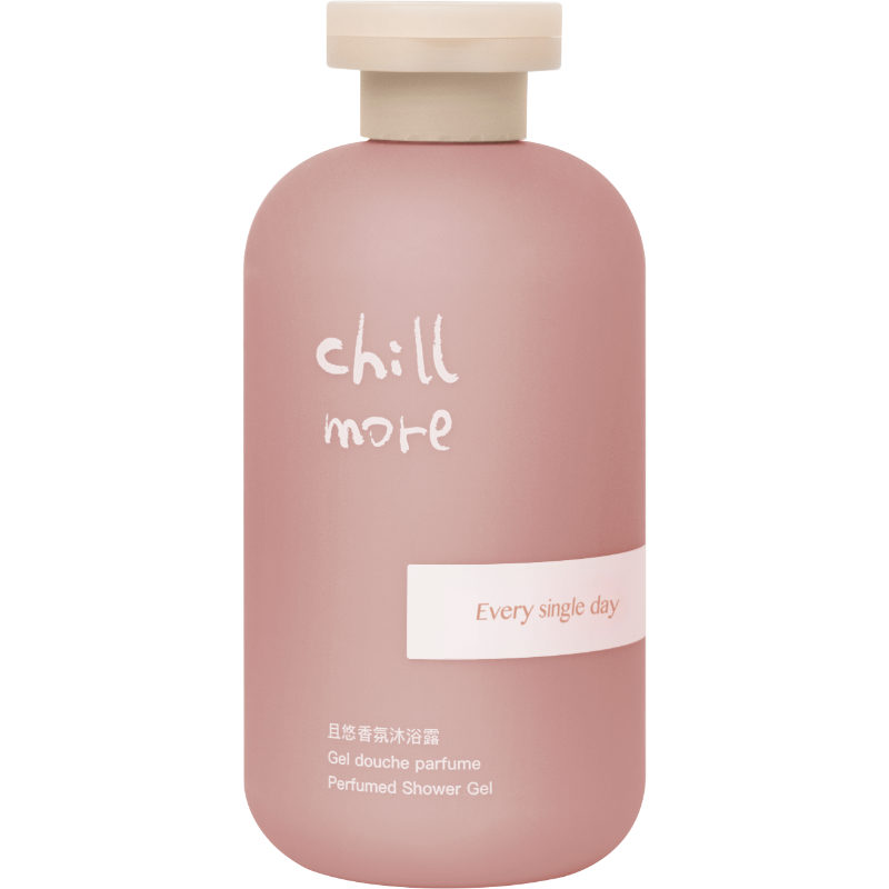 且悠（chillmore）香氛沐浴露留香全身后背温和清洁沐浴液春夏男女 300ml 1瓶（单位：瓶） 粉色 街角花摊